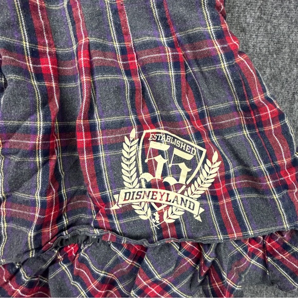 Plaid DisneyWorld  Disneyland Resort Layered Skirt Size XXL Drawstring Waist - Picture 6 of 11